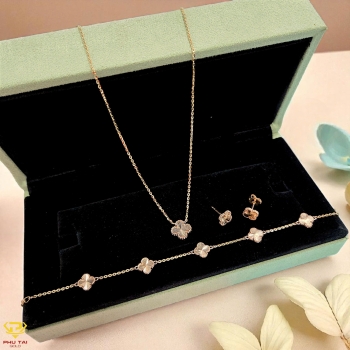 Set trang sức cỏ 4 lá (mã 169)